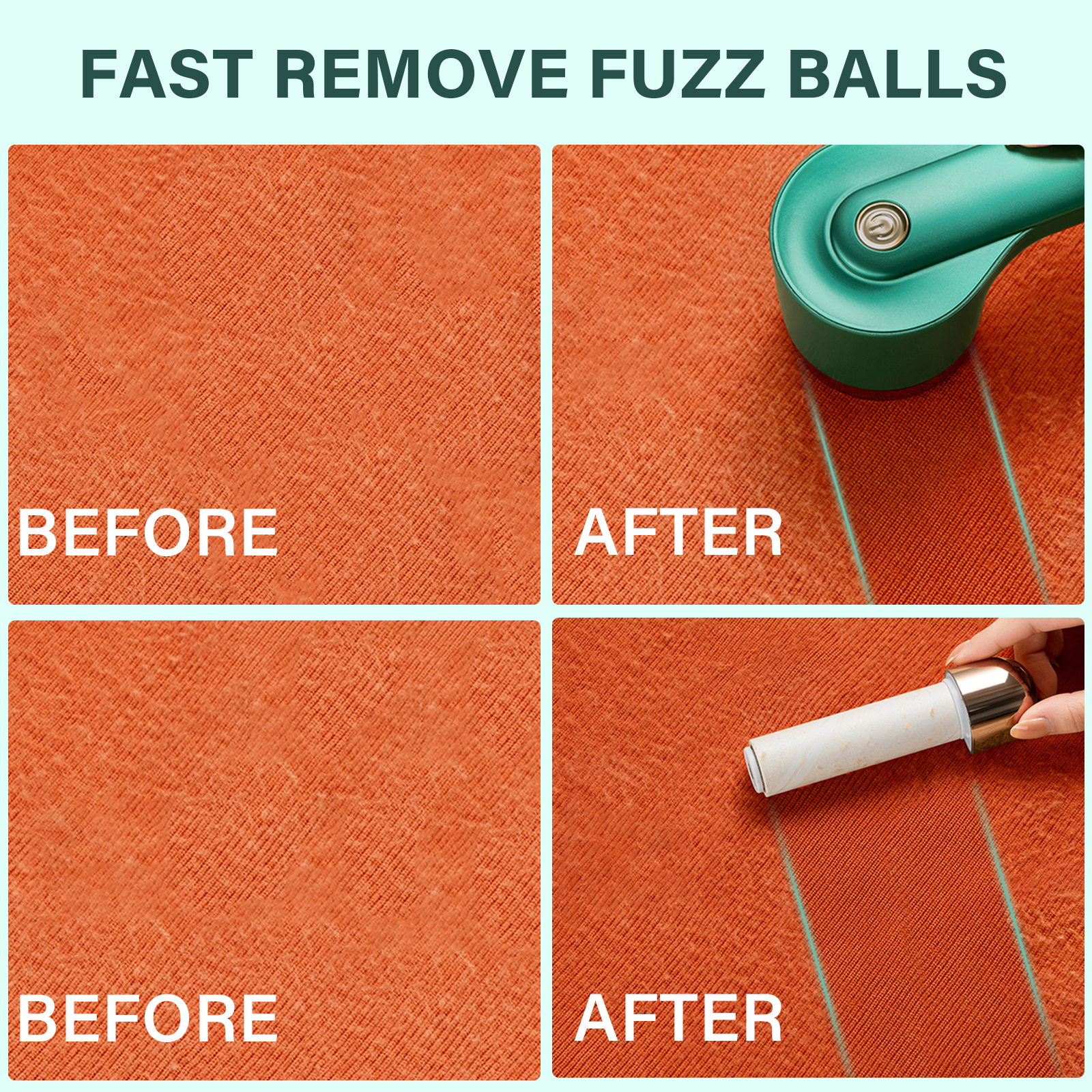 Fabric shaver, rechargeable fluff remover, effectively and quickly removes fluff from clothes, sweaters, sofas, blankets, curtains, wool, and cashmere.