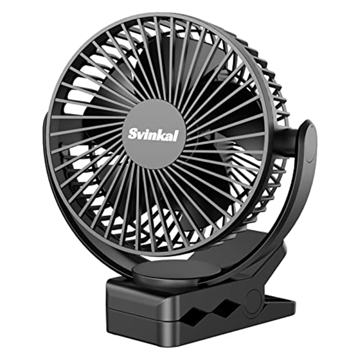 USB Portable Fan, 5000mAh Charging Portable Battery Clip on Fans, 6Inch Quiet USB Personal Desk Fan, 3 Speeds, 720° angle adjustment, Small Stroller Fan for home office dormitory